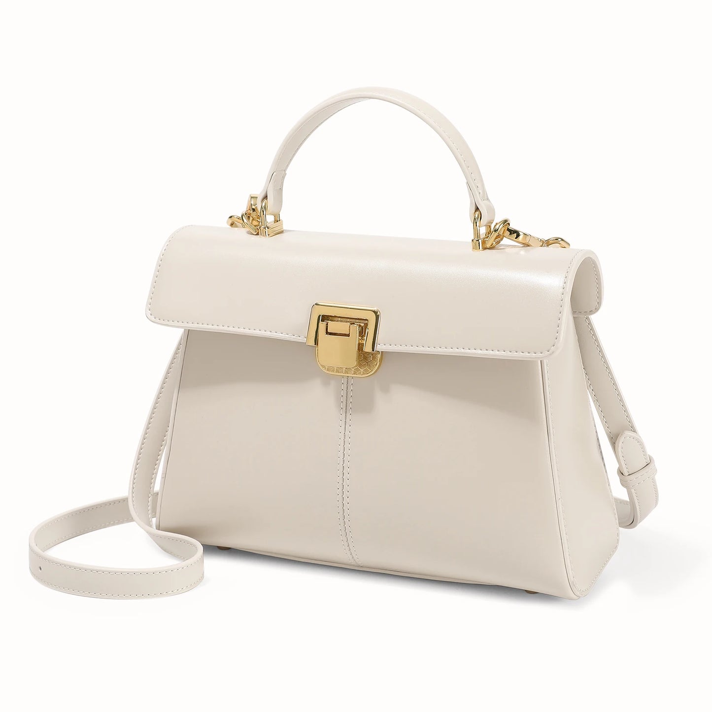 ITAMOOD Genuine Leather Women's Bag Luxury Branded Women's Handbag Fashionable and Versatile Crossbody Bag With Scarf Decor