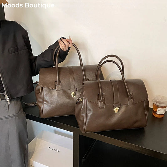 MOODS Branded Luxury Top-handle Bags For Women 2 Sized Big Capacity Boston Shoulder Crossbody Bags 2025 Latest Designer Handbags